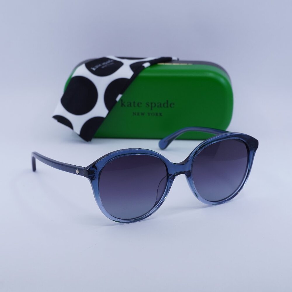 Kate Spade BRIA/G/S 0WTA 9O Round Sunglasses - Blue/Grey